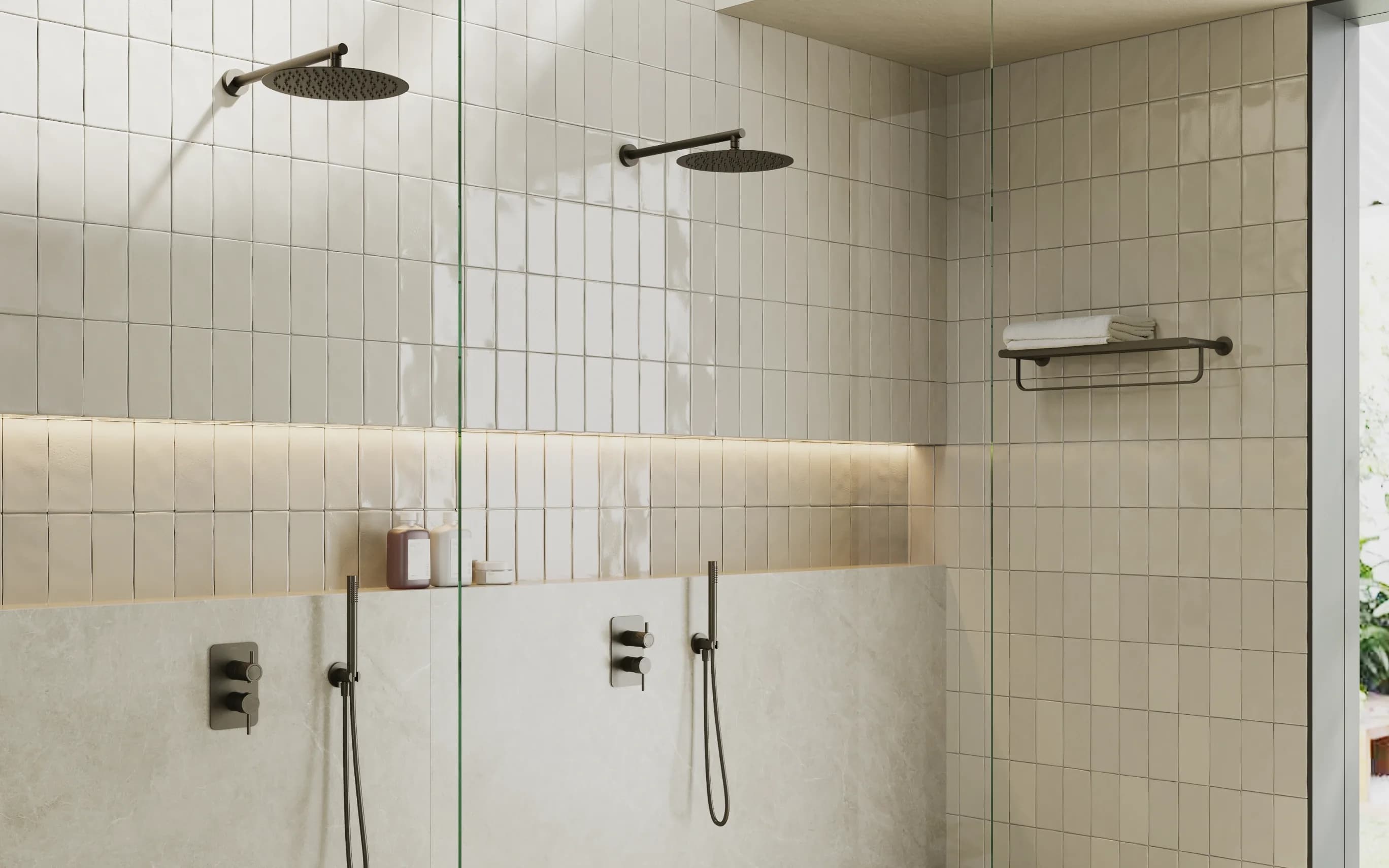 Ducha con grifería empotrada ramonsoler