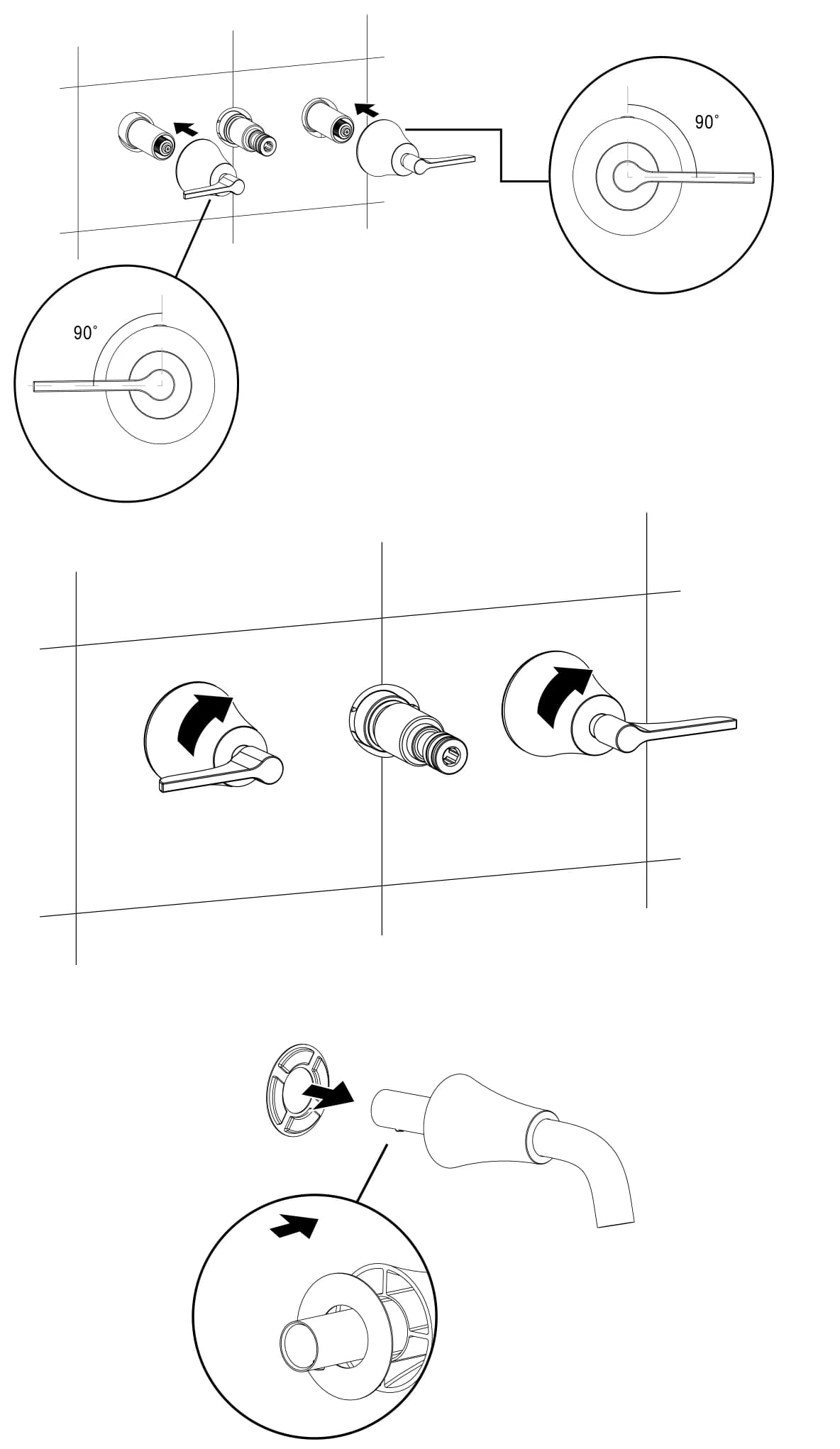 Fixació bicomandament de paret
