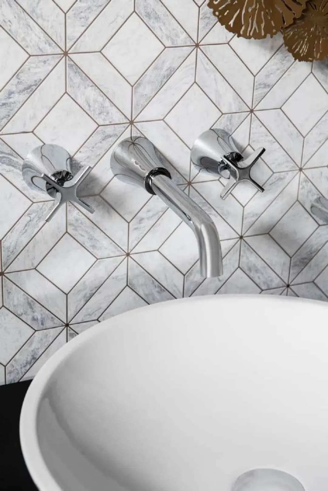 Aixeta de dues manetes per a lavabo encastat Adagio de Ramon Soler®