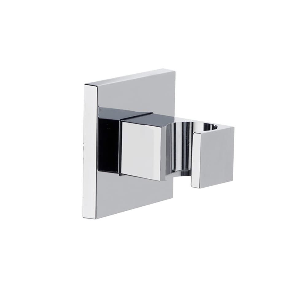 Hidroterapia, soporte fijo de pared cuadrado para ducha de metal, Cromo