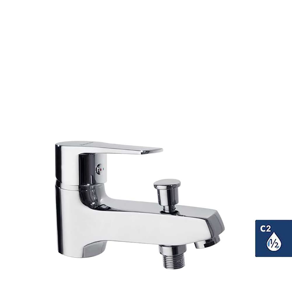 Titanium energy, mitigeur bain-douche sur gorge, avec système C2, sans ensemble de douche, Chromé