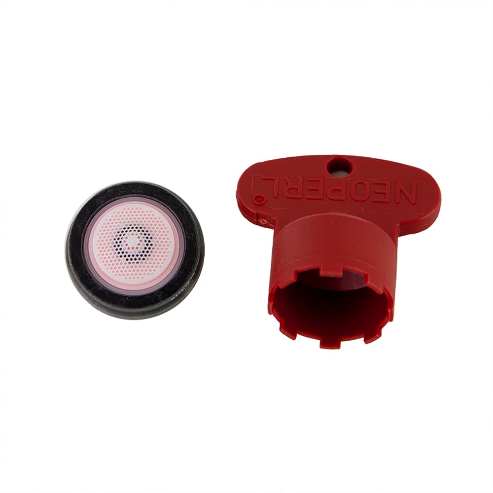 Accesorios, aireador macho M24 x 1 slim limitador 4,5L con llave