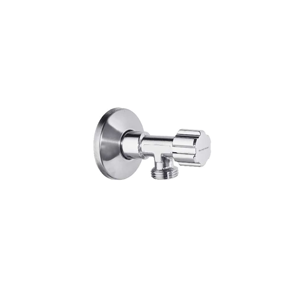 Wc, llave de paso de 1/2"- 1/2", Cromo
