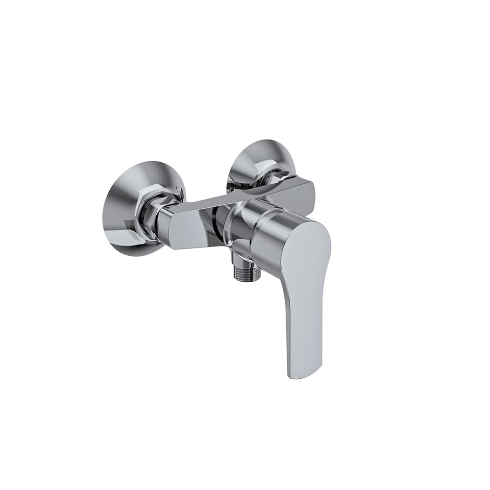 Wc, aixeta monocomandament de paret per a Titanium 110mm, Crom