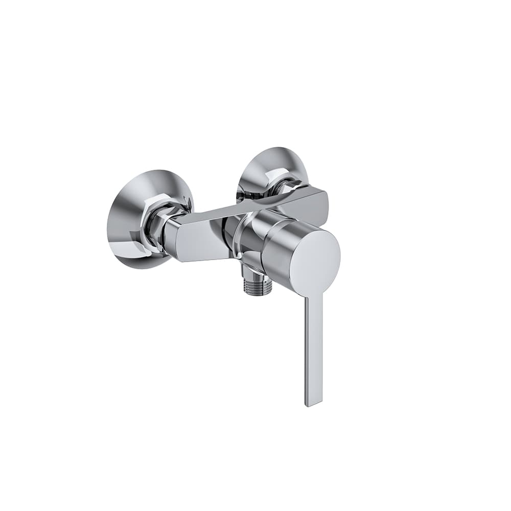 Wc, aixeta monocomandament de paret per a Drako 110mm, Crom