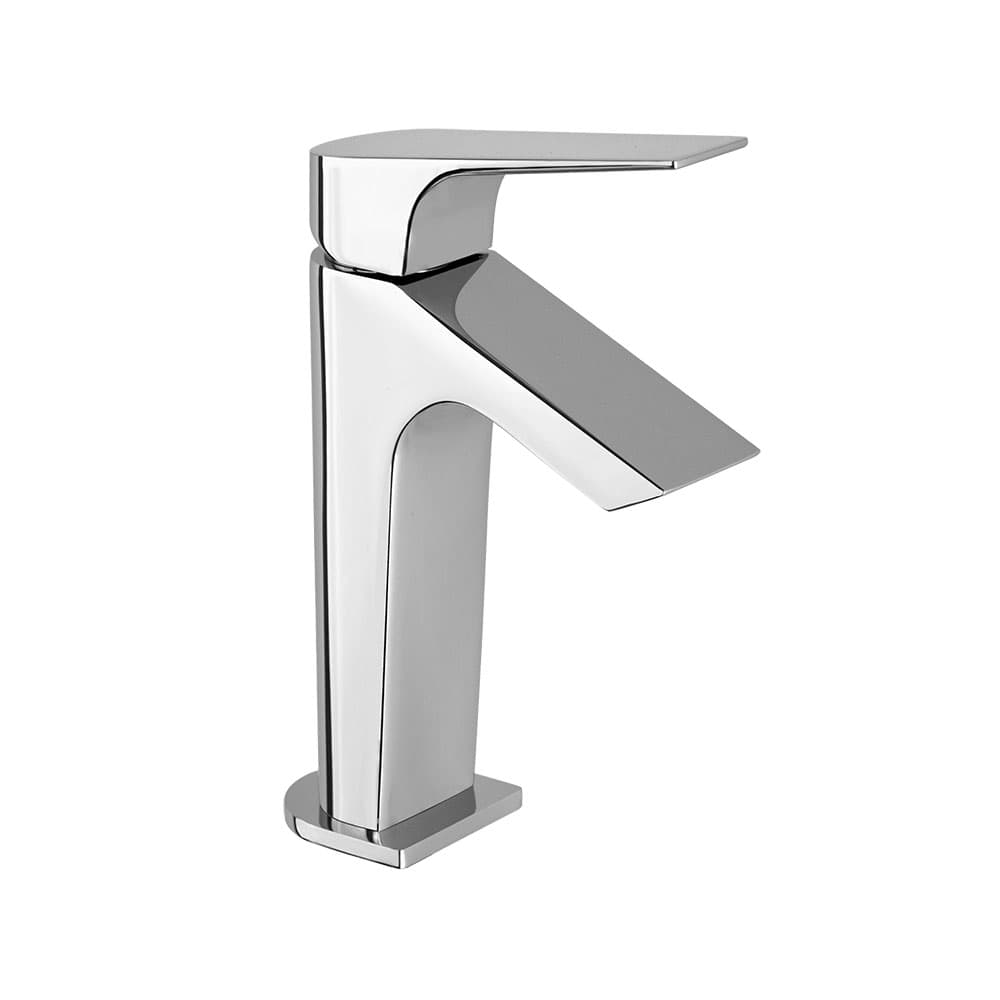 Urban chic, Breeam, mitigeur de lavabo à bec cascade, débit limité, Chromé