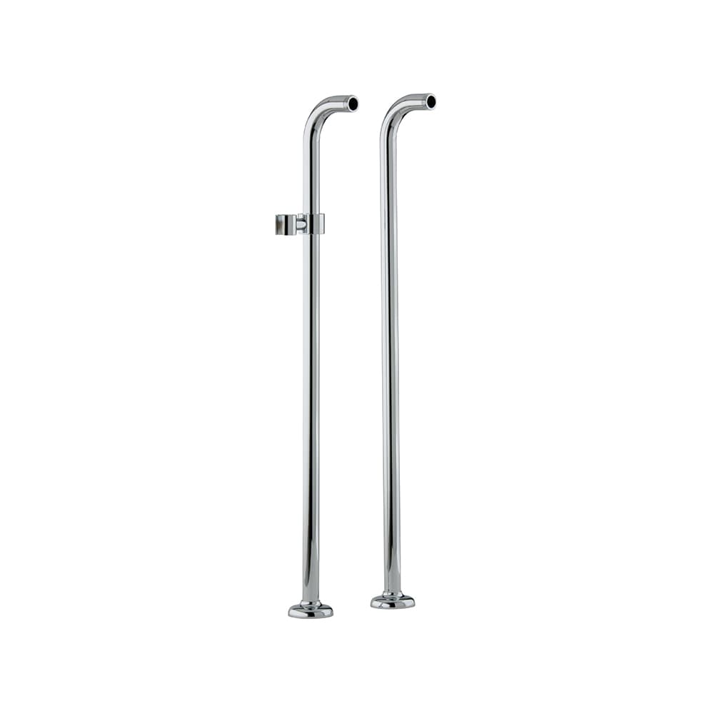 Accessoires, 2 colonnes de 800 mm avec support, Chromé