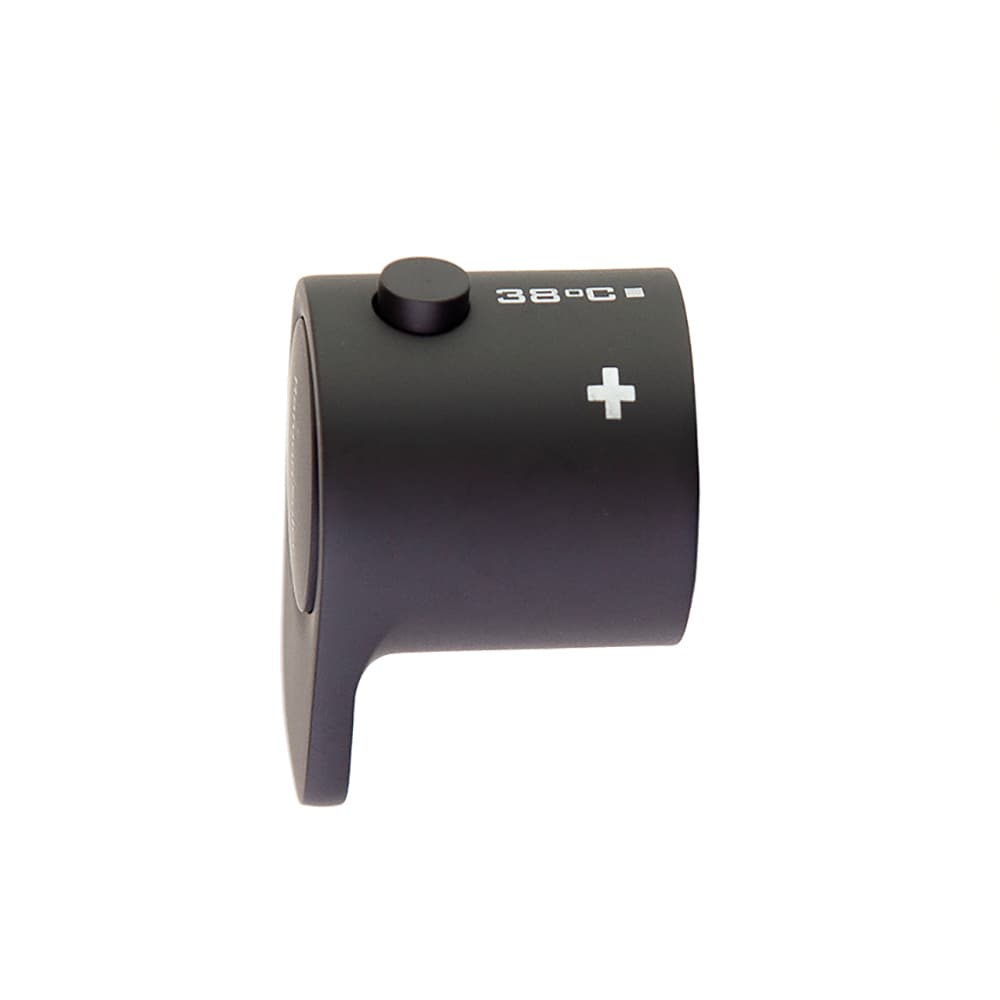 Alexia, temperature handle for thermostatic mixer, Matt black