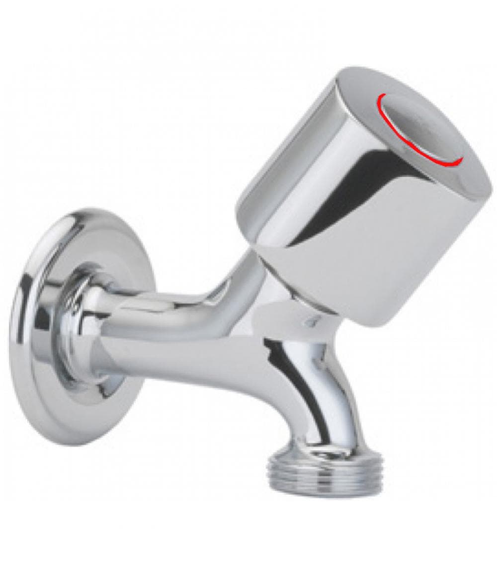Eco, Waschmaschinenventil mit Gewindeabgang 3/4", Warmwasser, Chrom