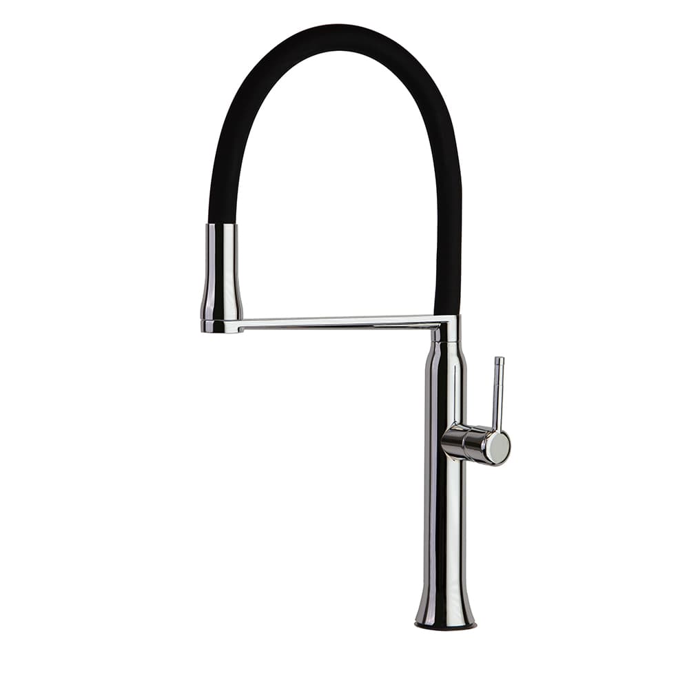 Kitchen, monomando de cocina giratorio y extraíble con sistema de imanes, Cromo
