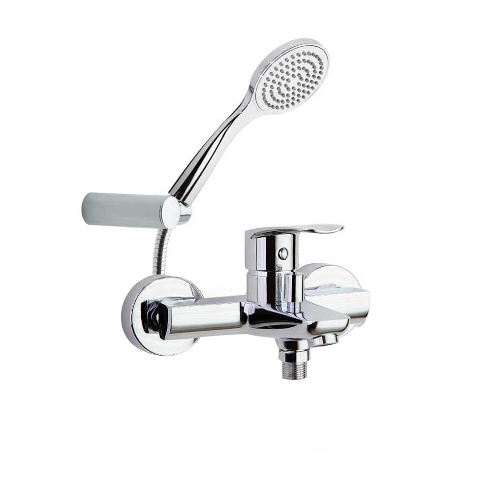 New fly, bath shower mixer with shower set, Chrome