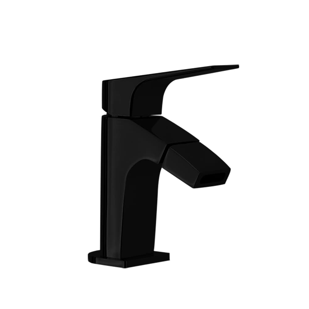 Urban chic, Breeam, mitigeur de bidet à bec cascade, débit limité, Noir mat