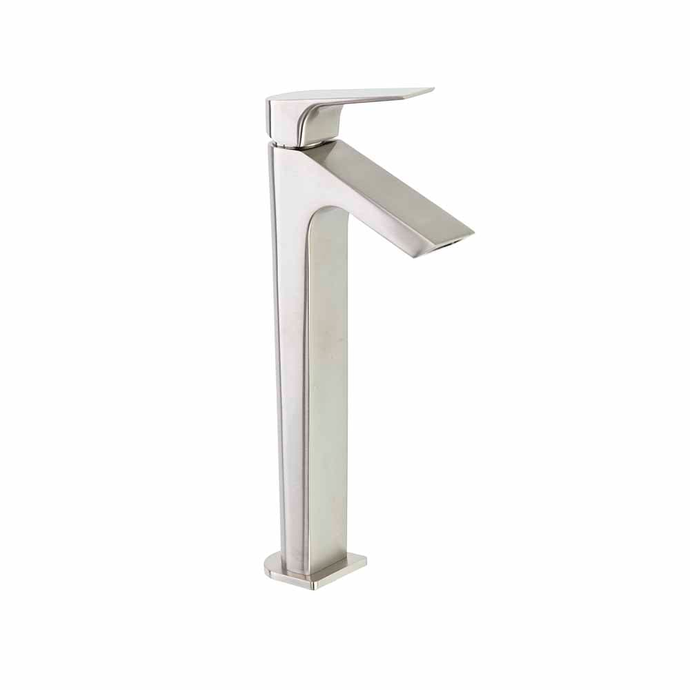 Urban chic, Breeam, monomando de lavabo XL salida en cascada, Niquel cepillado