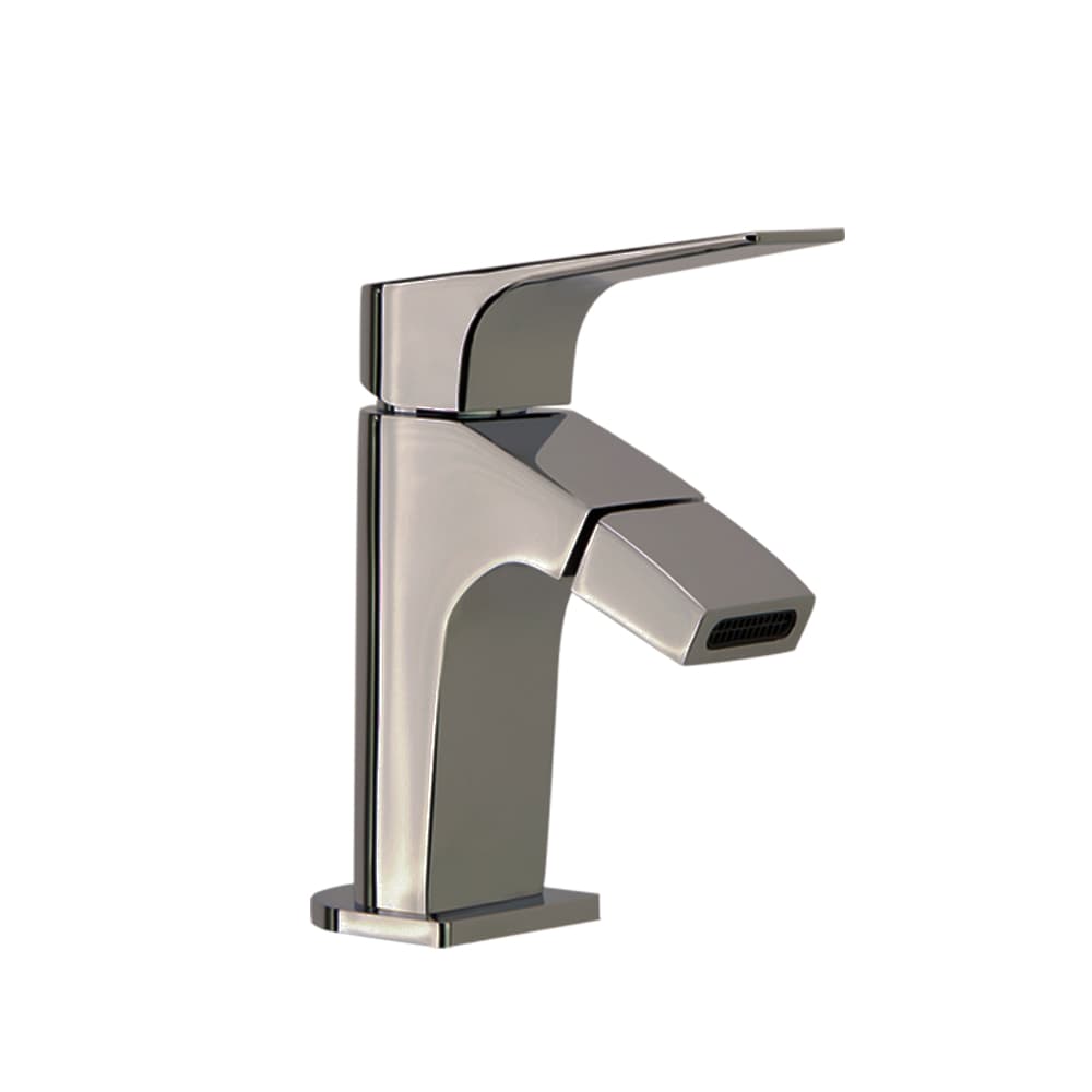 Urban chic, Breeam, mitigeur de bidet à bec cascade, débit limité, Nickel brossé