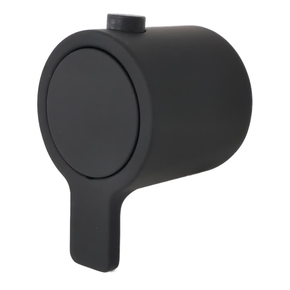 Blautherm, plain handle with button, Matt black