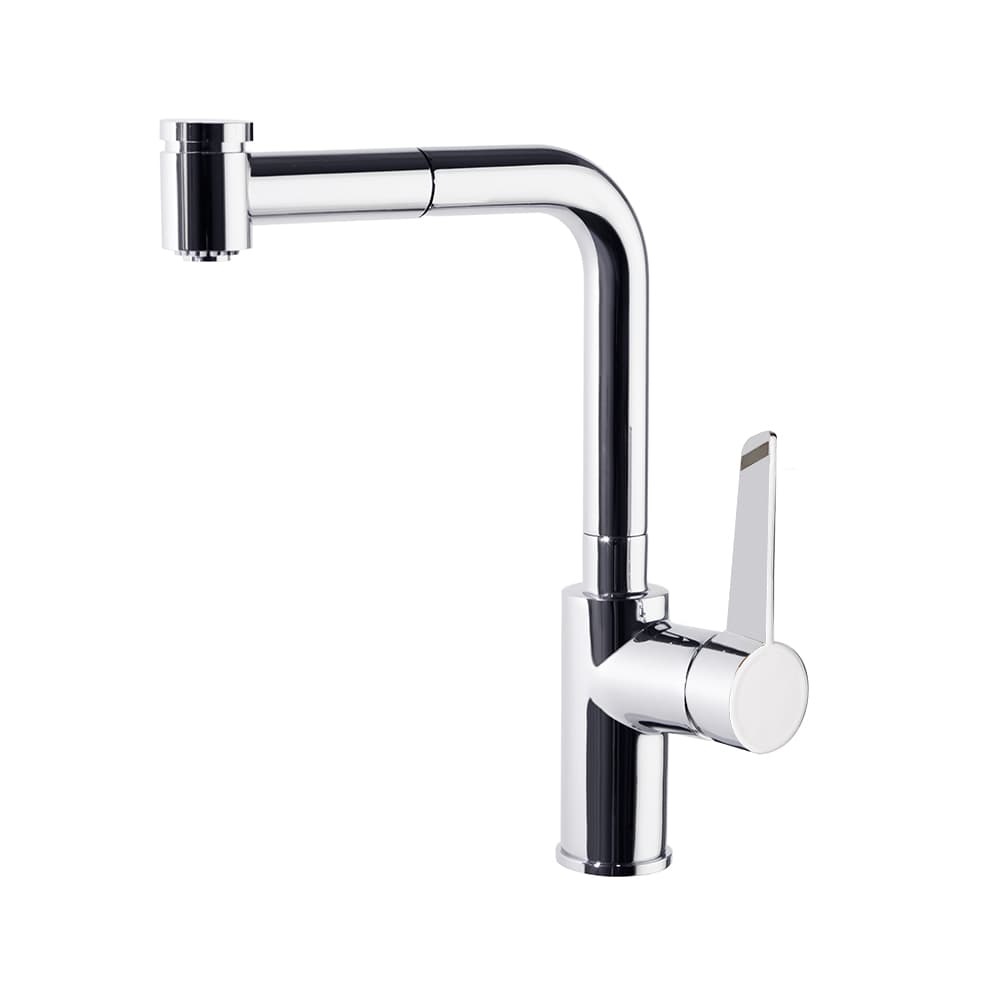 kitchen mixer with 2-jet pull-out spray, Chrome