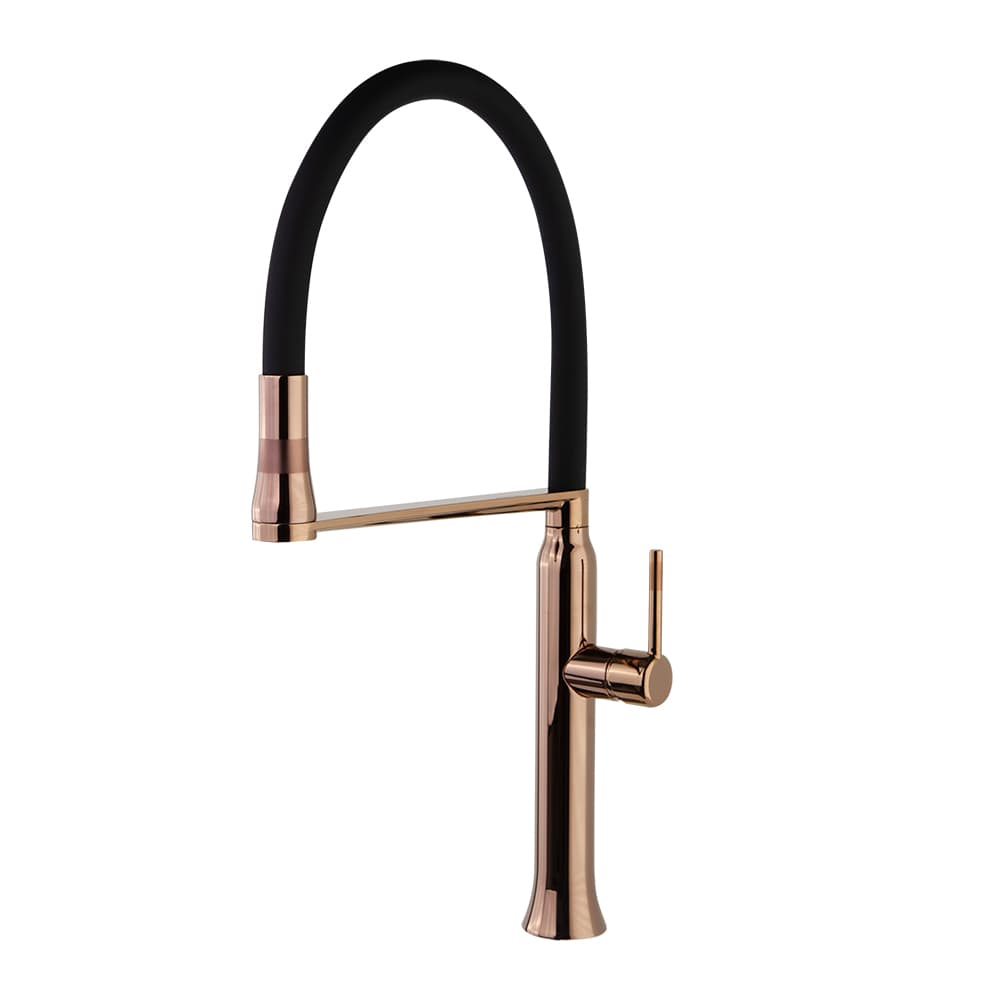 Kitchen, monomando de cocina giratorio y extraíble con sistema de imanes, Cobre