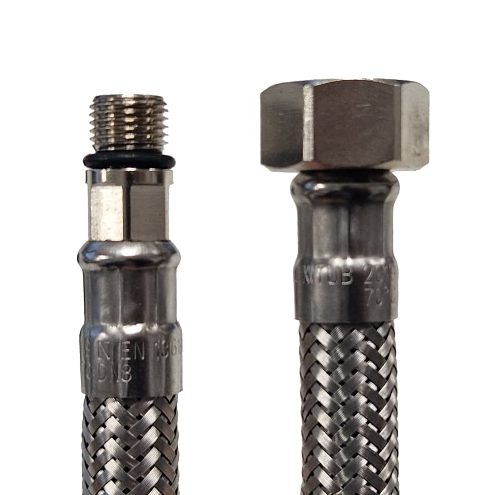 Accessoires, flexible de raccordement DN8 M10 x 1 - G3/8 de 370 mm AENOR