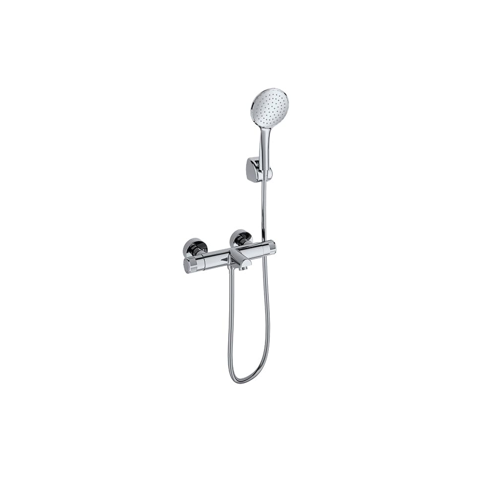 Monotech, aixeta monocontrol de banyera-dutxa amb equip de dutxa, Crom