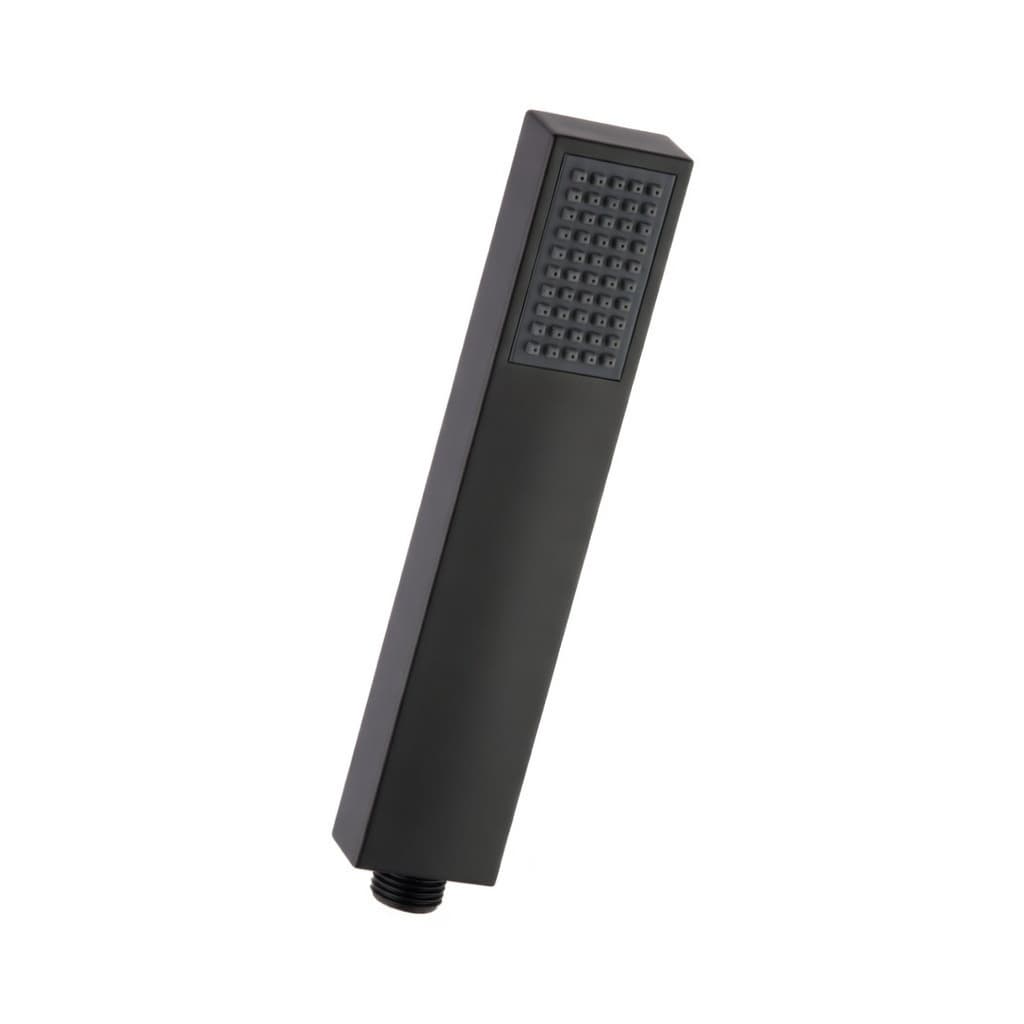 Hidroterapia, Breeam, ducha de mano rectangular con 1 funcion de ABS, Negro mate