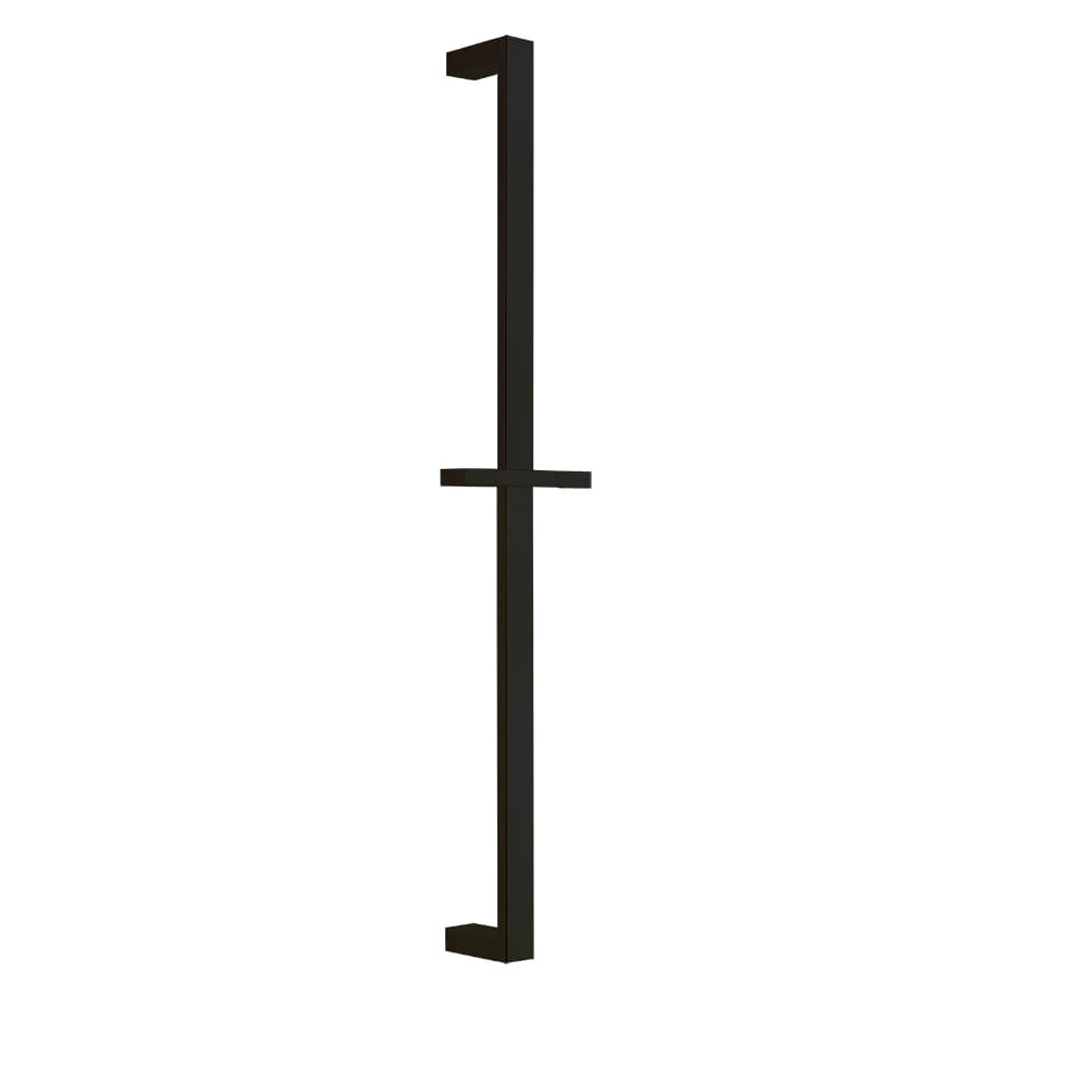 Hidroterapia, Barra de ducha Kuatro metálica negro mate, cuadrada de 70cm, Negro mate