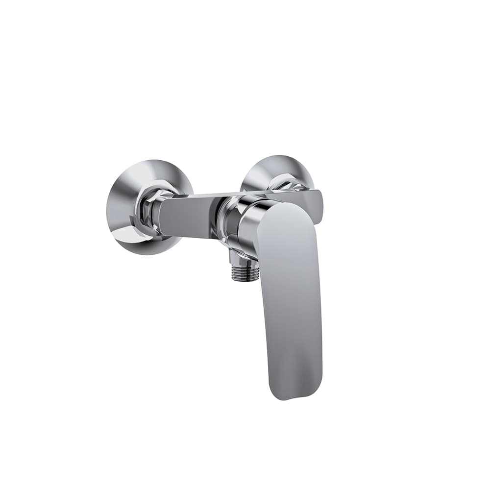 Wc, aixeta monocomandament de paret per a New Fly 110mm, Crom