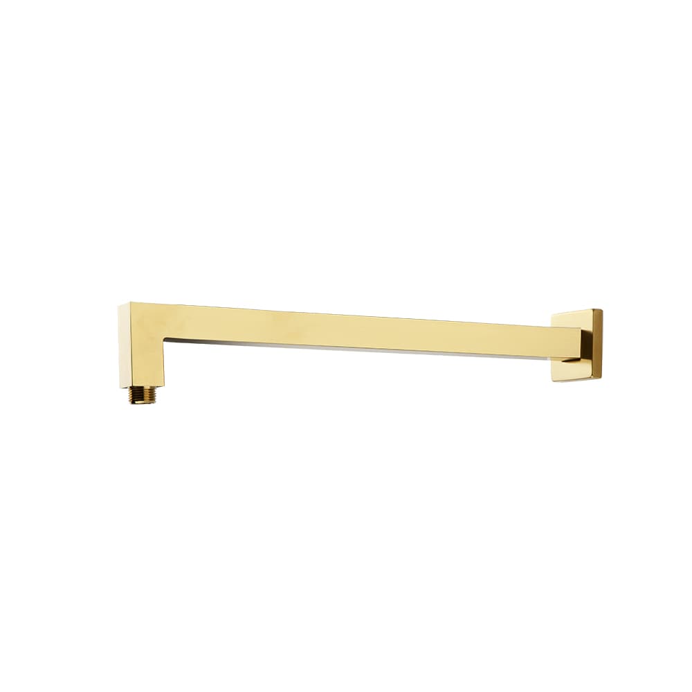 Hidroterapia, brazo de pared horizontal de 400 mm, Oro cepillado