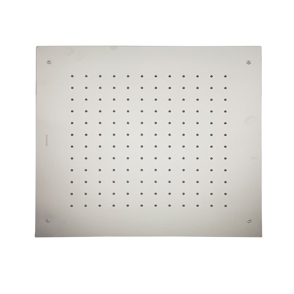 Hidroterapia, ruixador quadrat XL de Ø500mm, d'acer inoxidable, Níquel raspallat