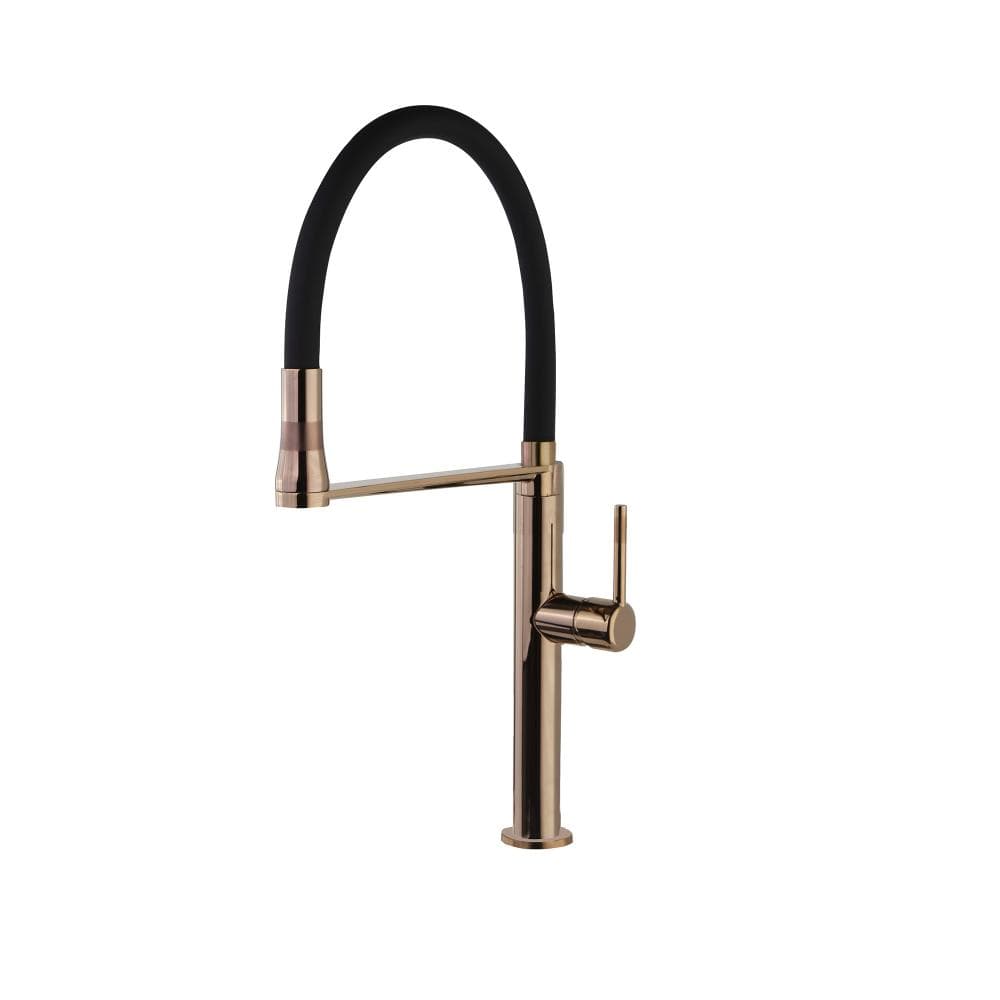 Kitchen, monomando de cocina giratorio y extraíble con sistema de imanes, Cobre