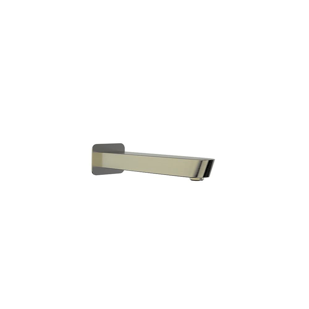 Hidroterapia, caño de pared para bañera de 232mm, Niquel cepillado