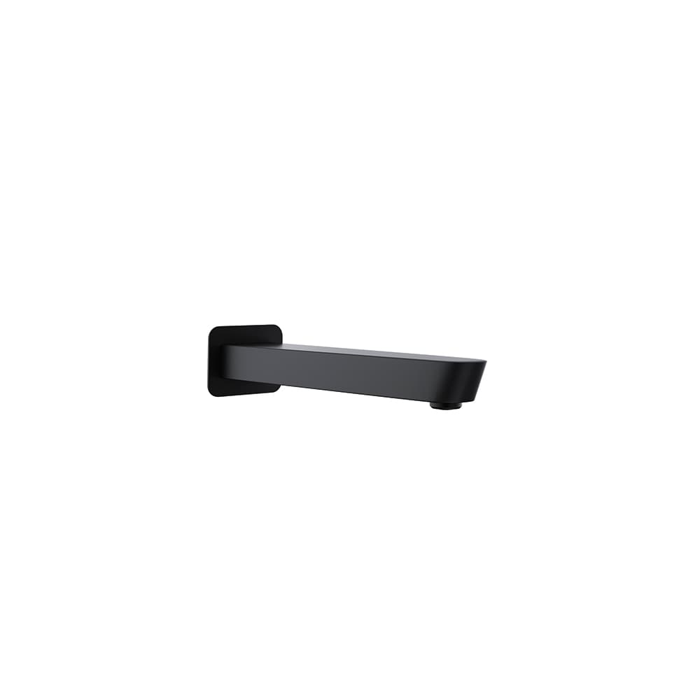 Hidroterapia, caño de pared para bañera de 232mm, Negro mate