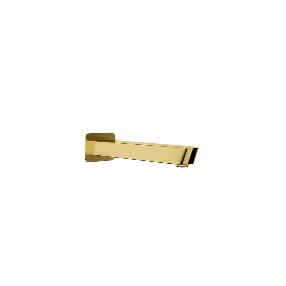 Hidroterapia, caño de pared para bañera de 232mm, Oro cepillado