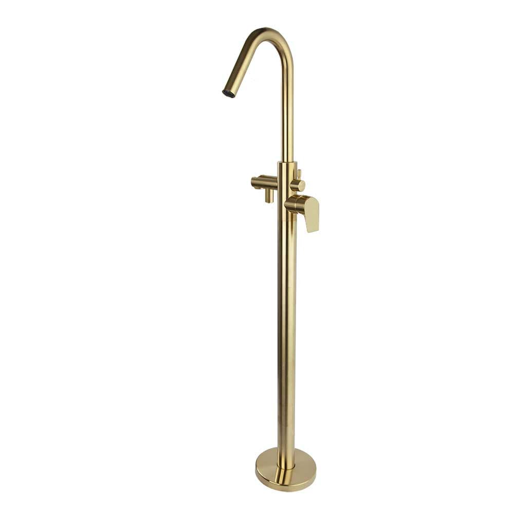 Urban chic, freistehender Wannen-Einhebelmischer, Gold gebürstet