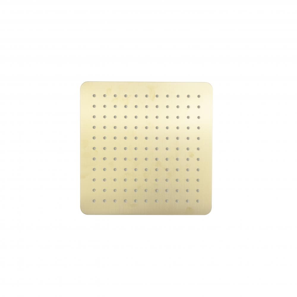 Hidroterapia, Ruixador de dutxa or raspallat d'acer inoxidable extraplà, quadrat de 250mm.