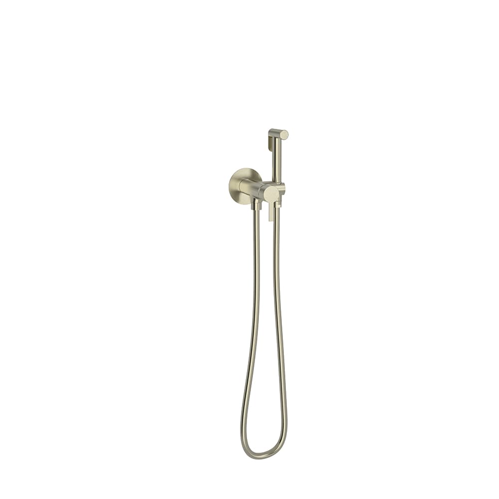 Wc, miscelatore monocomando da incasso Magnet con accessori, Nichel spazzolato