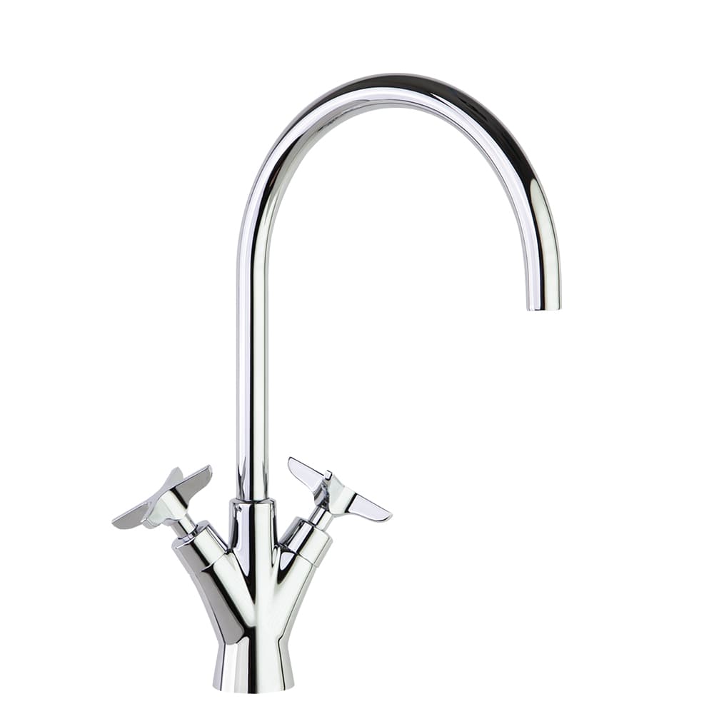 Adagio, florón caño para lavabo repisa, Cromo