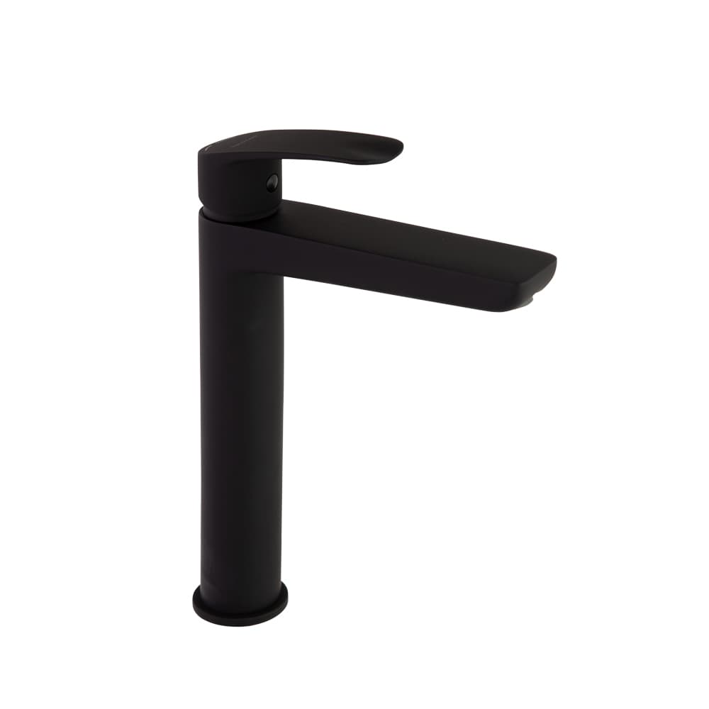 New fly, tool free, monomando de lavabo alto, Negro mate
