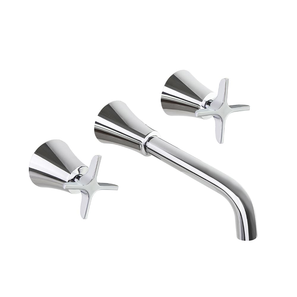 Adagio, bimando de lavabo empotrado, Cromo