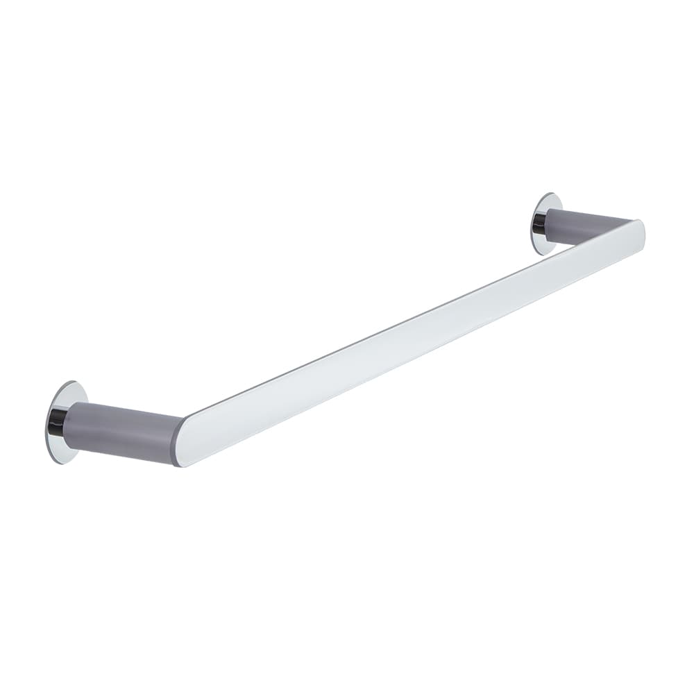 Ergos, bathroom towel rail, size "L", with dual installation system, Chrome