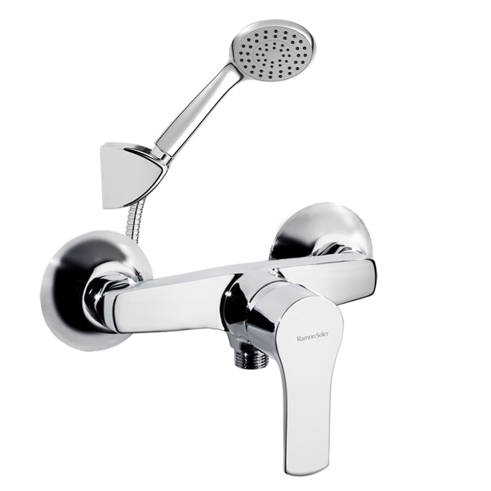 Titanium, conjunto monomando de ducha con equipo de ducha, Cromo