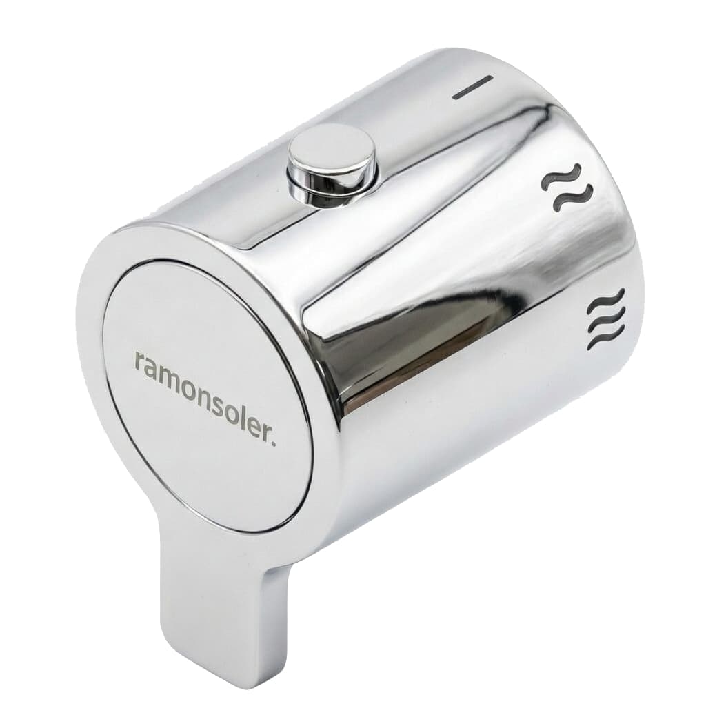 Blautherm, long flow control handle, Chrome