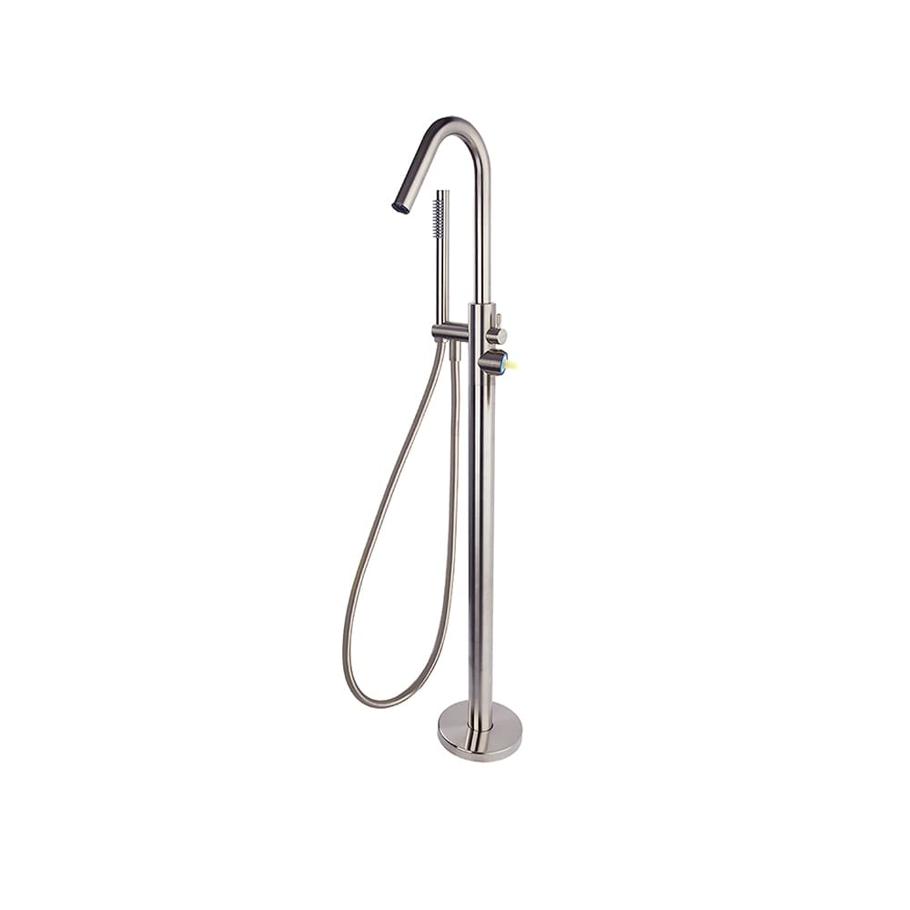Accesorios, base-columna de baño redonda 8L, Cromo