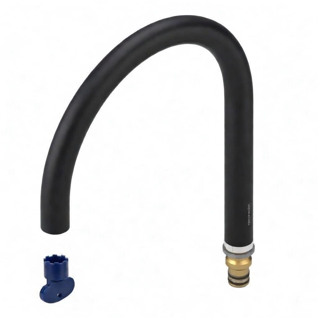 Adagio, caño para lavabo 5l 170mm, Negro mate