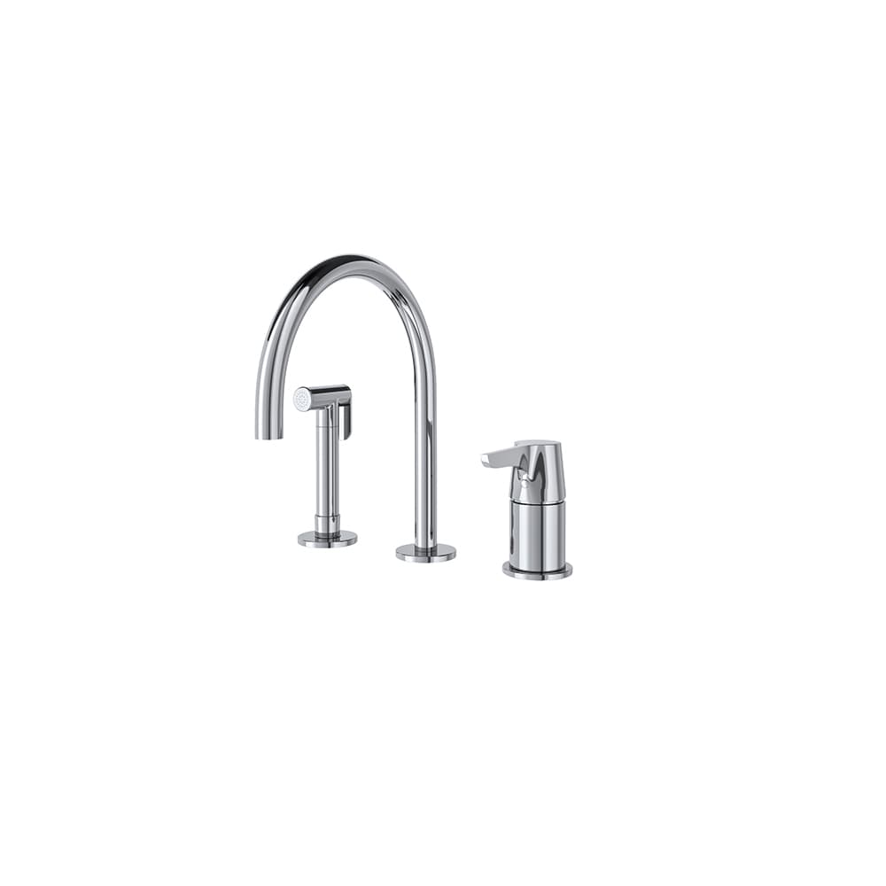 Adagio, fregadero de repisa con duchita y caño de 190mm, Cromo