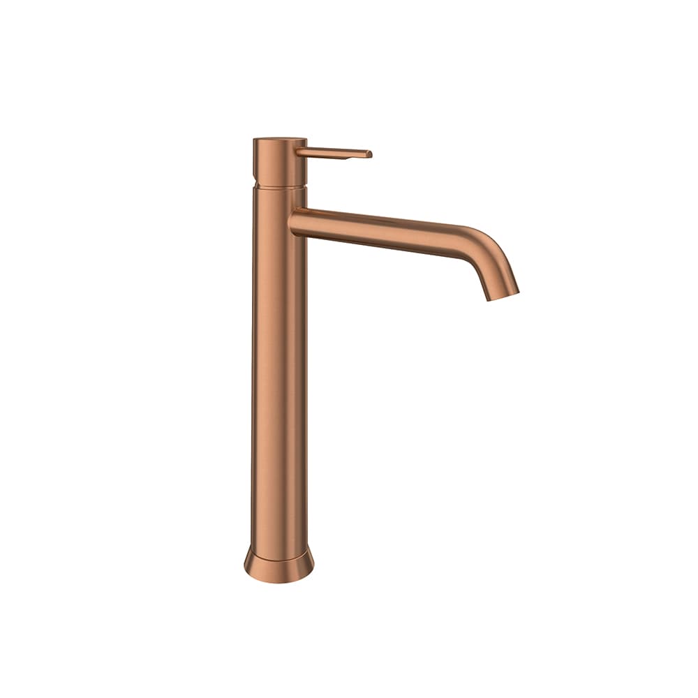 Odisea, Breeam, tall basin mixer, Brushed copper