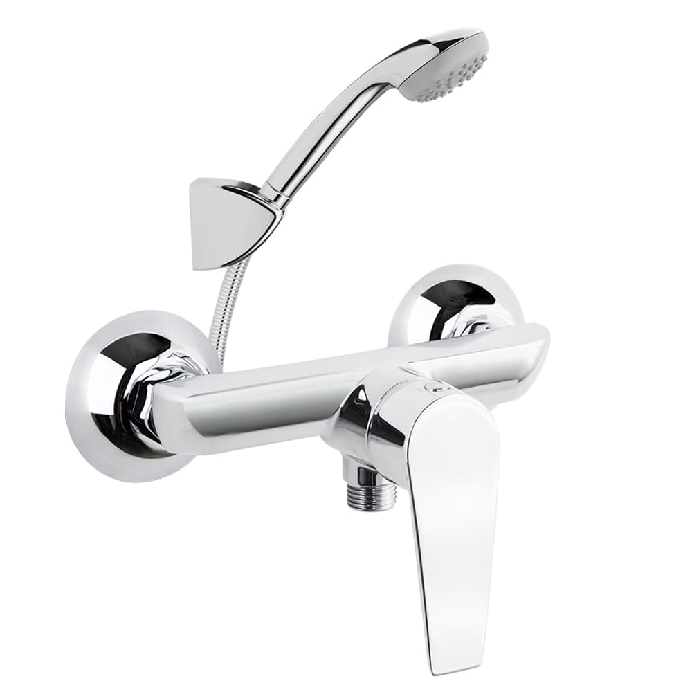 Civic, Breeam, shower mixer with shower set 6L, Chrome