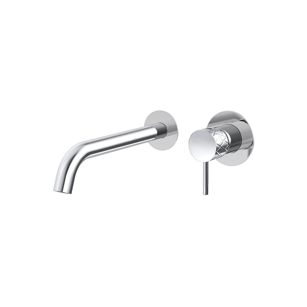 Odisea - joya, monomando de lavabo empotrado mural con caño de 24 cm, Cromo