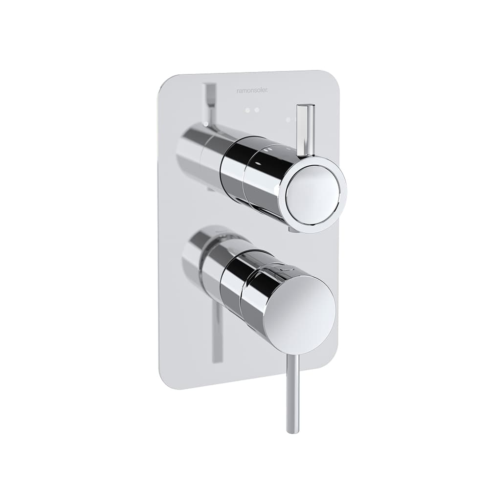 Odisea, concealed 3-way shower mixer, Chrome
