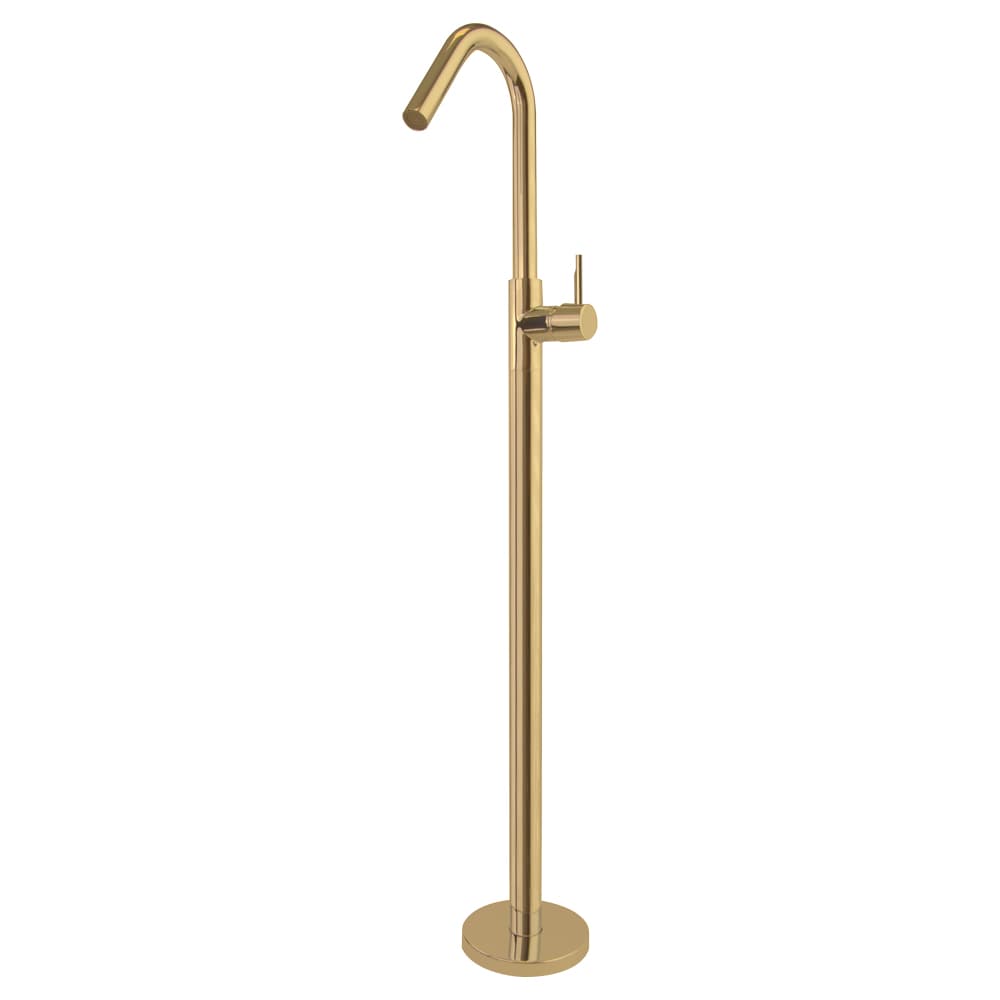 Odisea, floor-standing basin mixer, Brushed gold