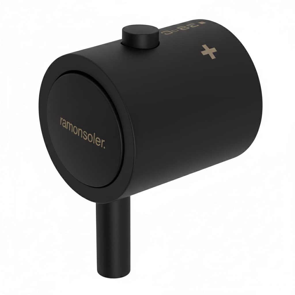 Odisea, volante con marcaje de temperatura, Negro mate
